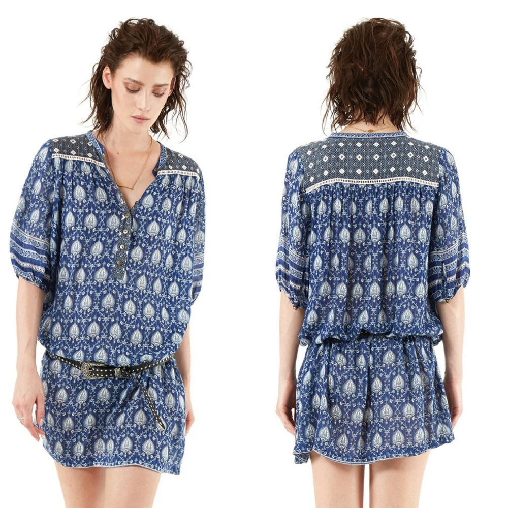 Oracle Tunic Mini Dress Indigo Spell Designs Xs P… - image 5